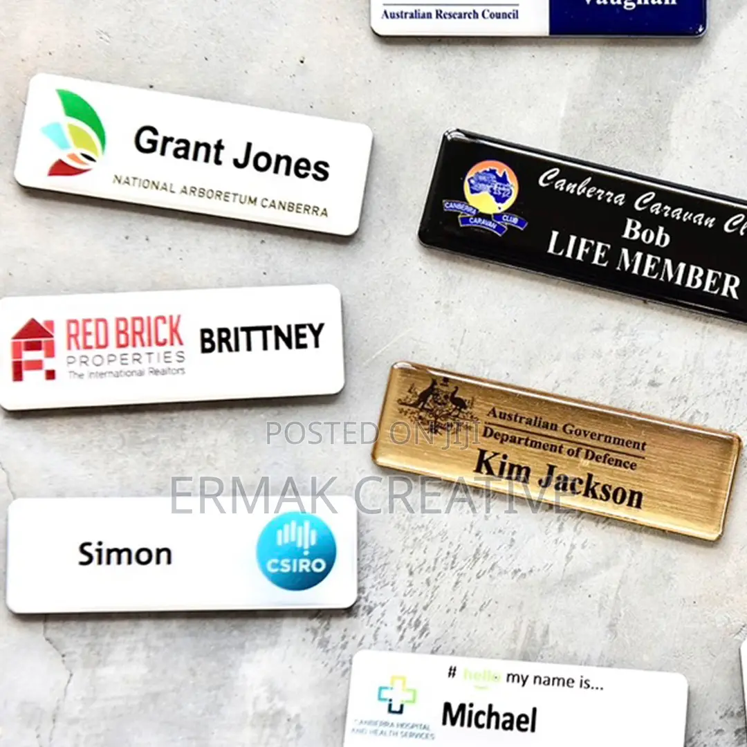 Customized Name Tags Moq 20 Pieces