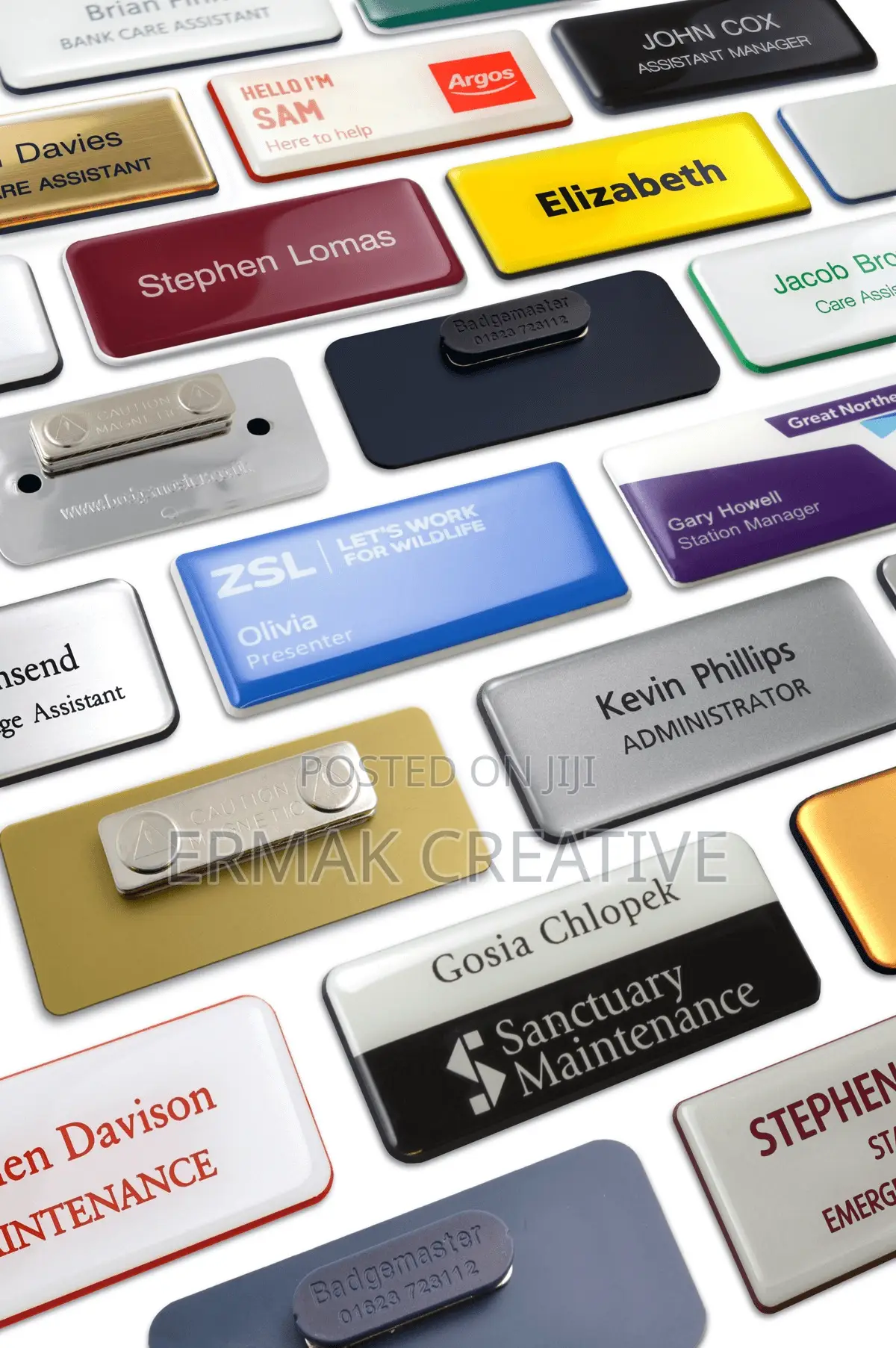 Customized Name Tags Moq 20 Pieces