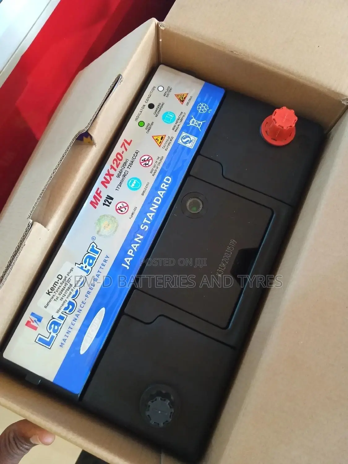 17 Plates Large Star Car Battery - Free Delivery