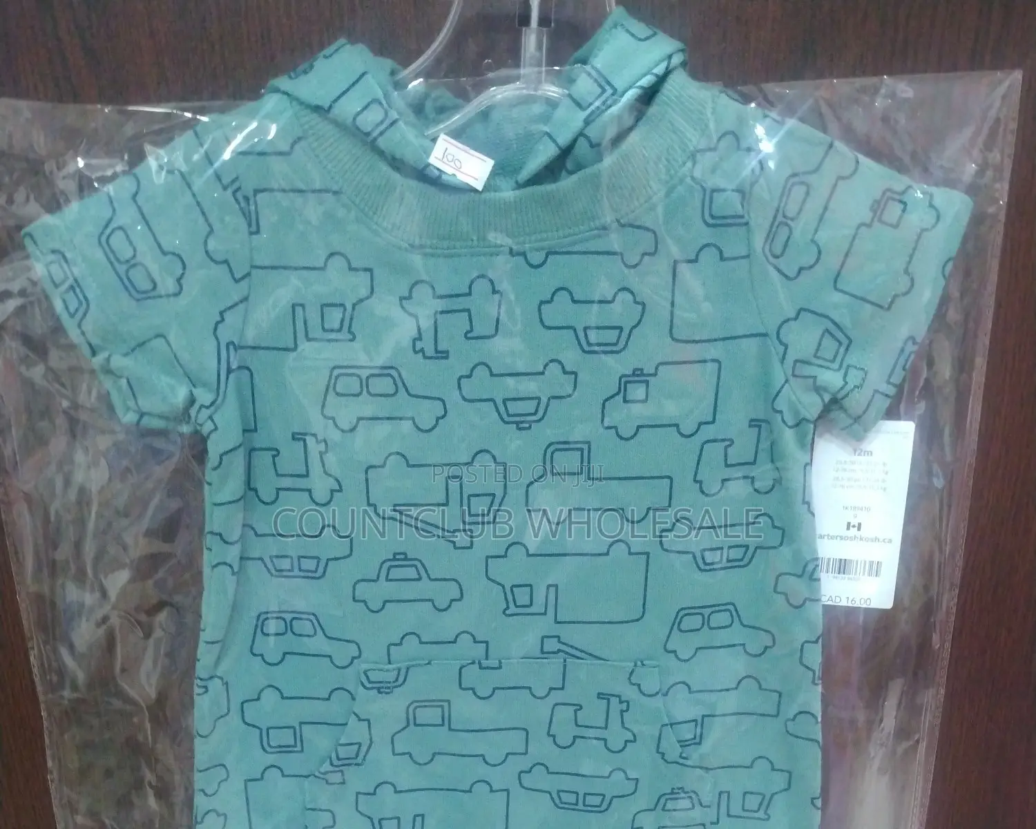 Carter's 12months Hoodie Rompers 1pc