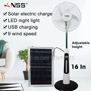 Solar Rechargeable Standing Fan