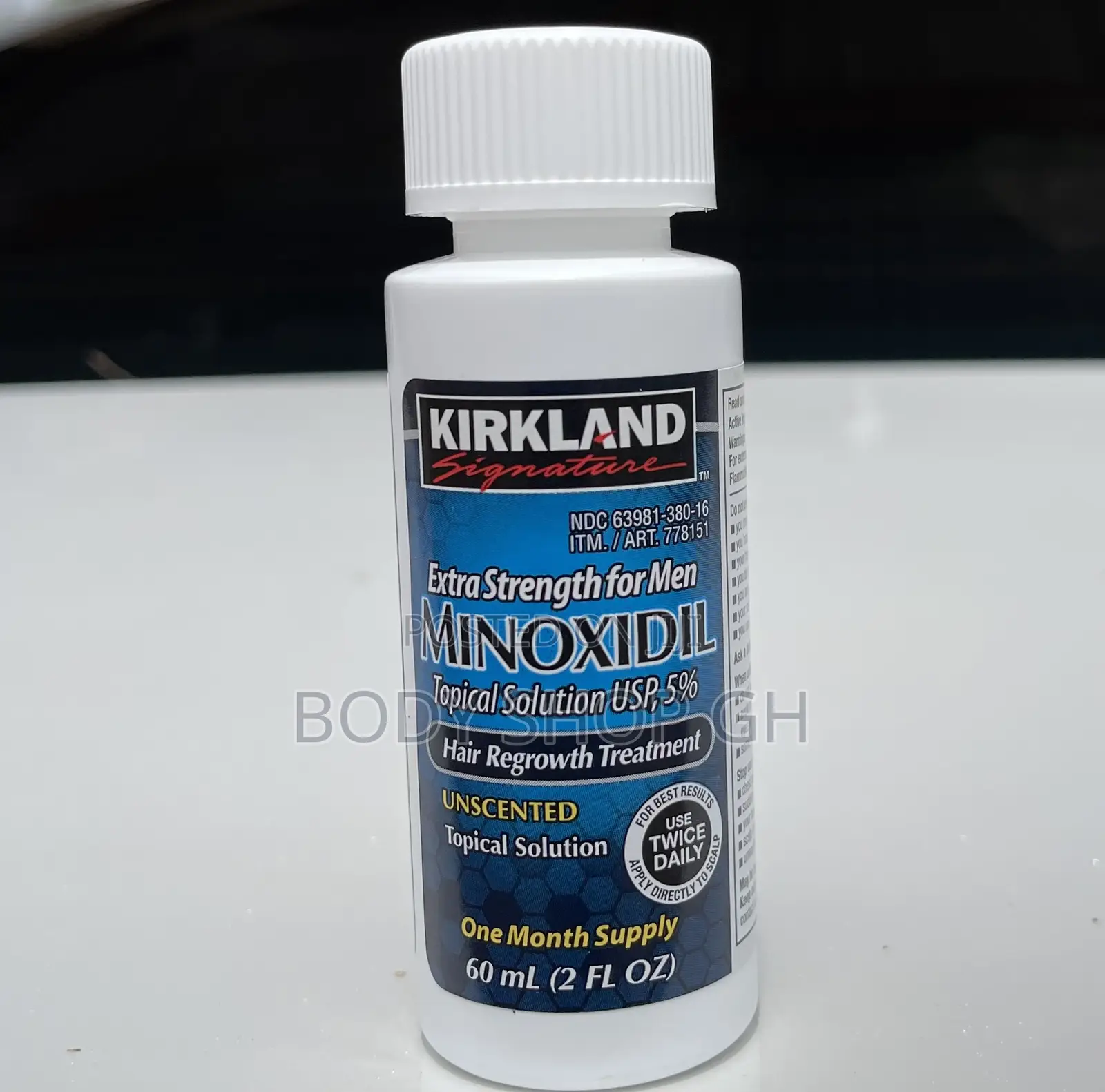 Original and Undiluted Kirkland Minoxidil 