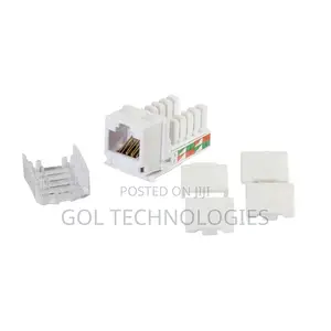 Double Faceplate or Wall Socket With Jack Cat6