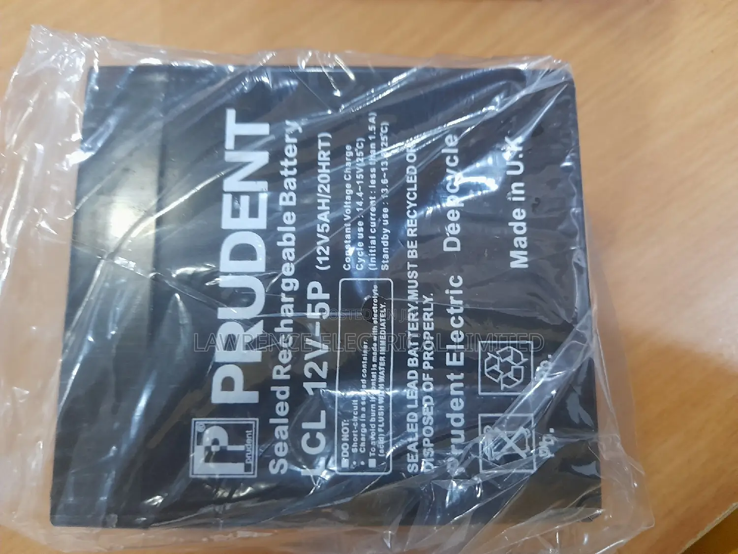 Sealed Lead Battery 12-5p (12v 5ah/20hrt)