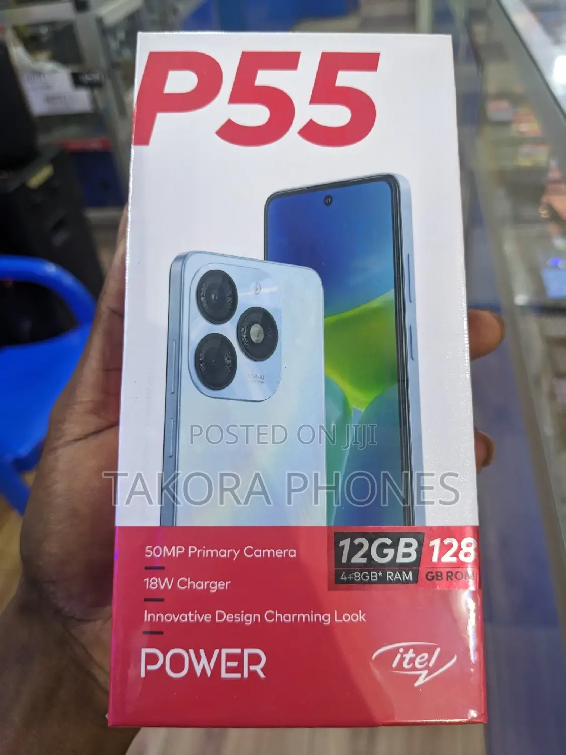 New Itel P55 128 GB Black