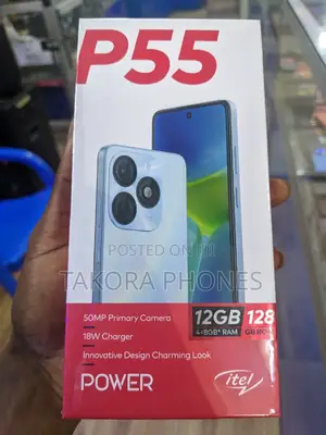 New Itel P55 128 GB Black