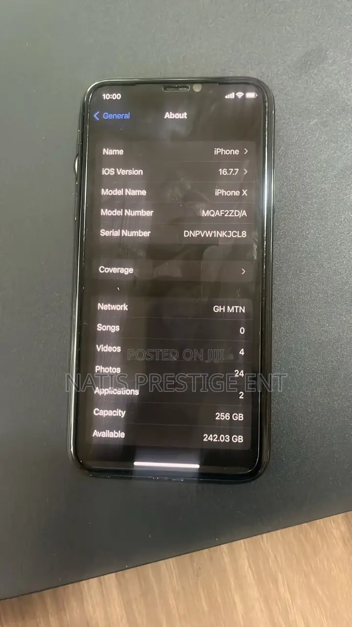 Apple iPhone X 256 GB Black