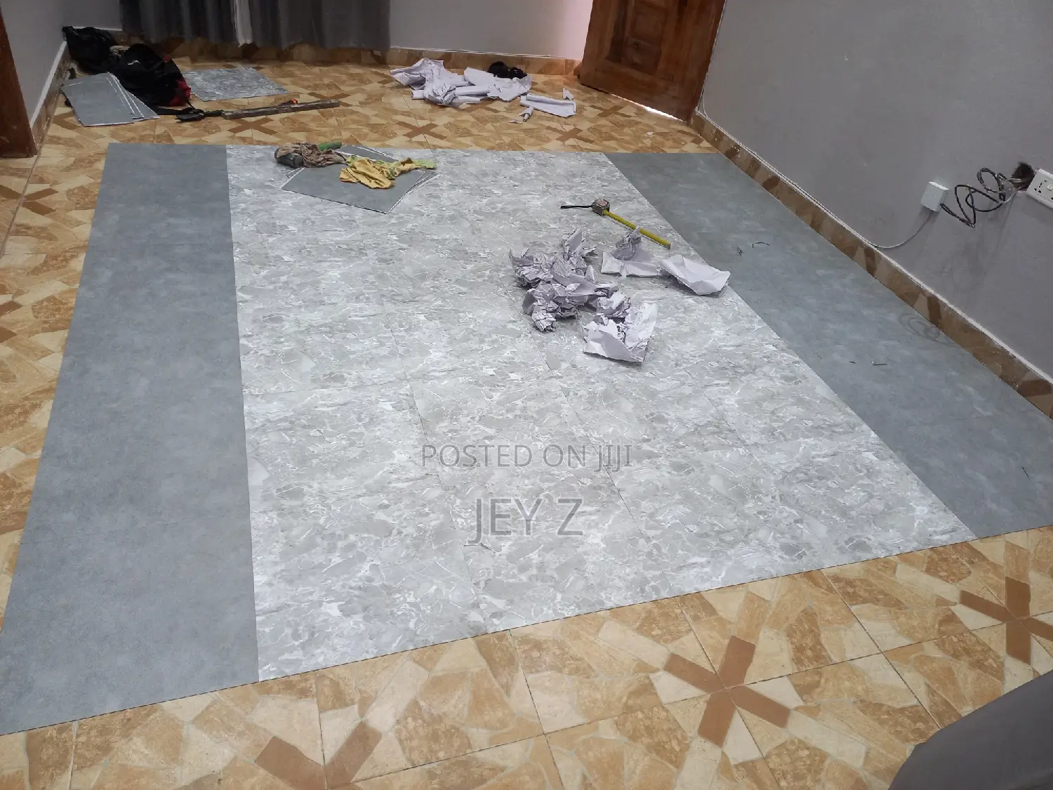Professional PVC Vinyl Tiles Installation