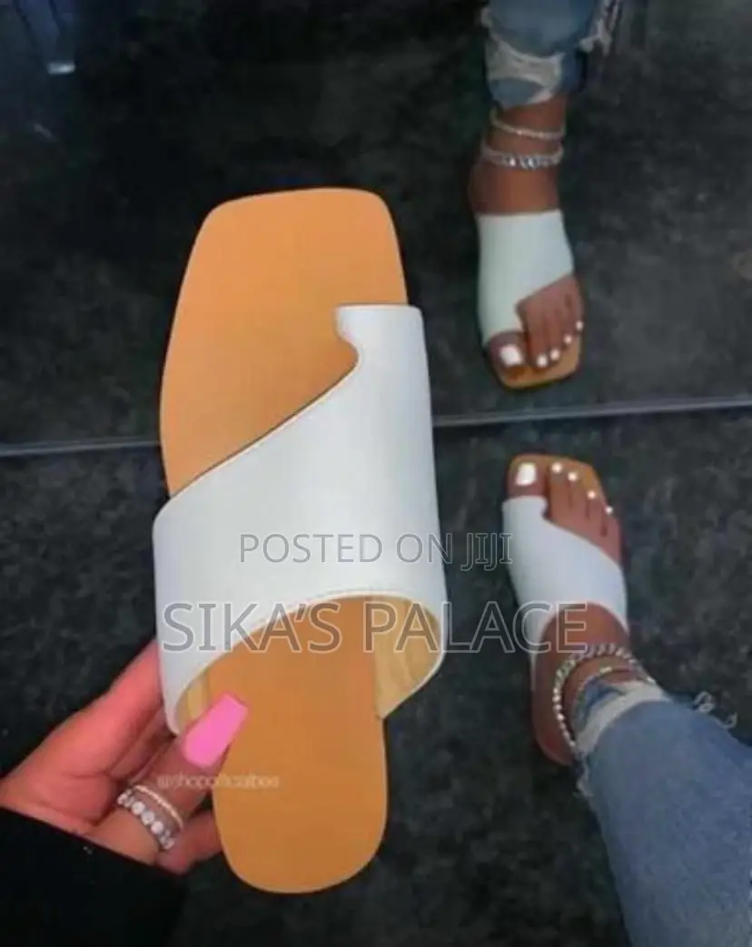 Ladies Classy White Slippers
