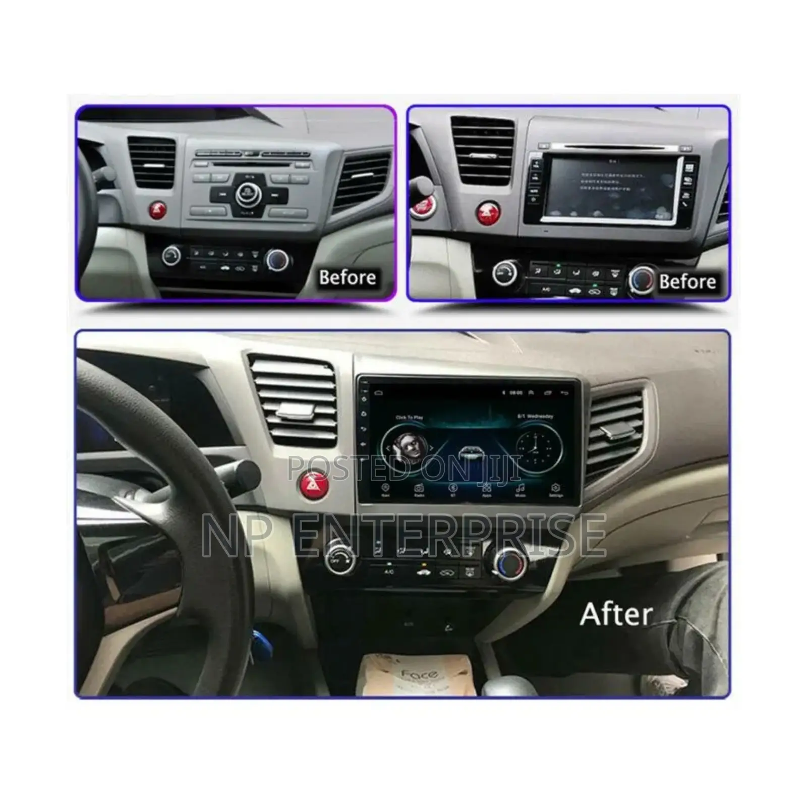 Honda Civic 2012 Android Tape With Cambus