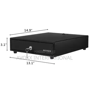 ROVSUN Cash Register Drawer 4 Bill 5 Coin, Money Storage Box