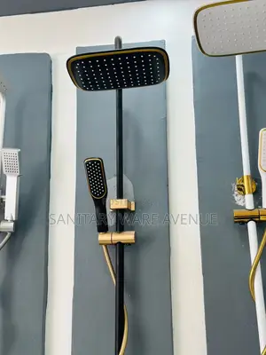 Black and Gold Shower - Bathroom Shower - Gold Shower Mixer