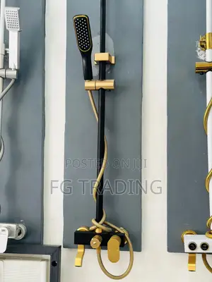 Black and Gold Shower - Bathroom Shower - Gold Shower Mixer