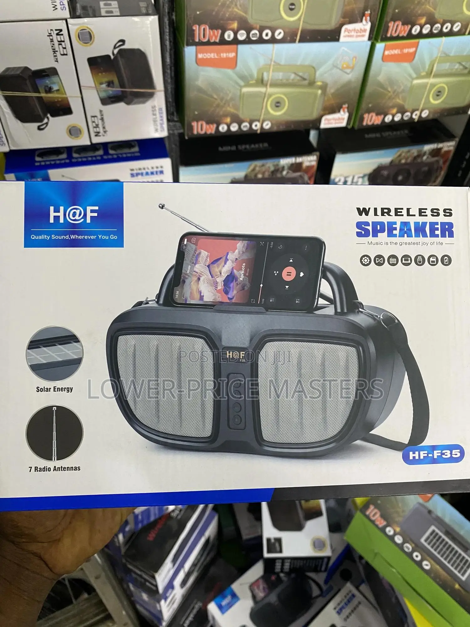 Wireless Bluetooth Speaker With Solar and 7 Radio Antenna