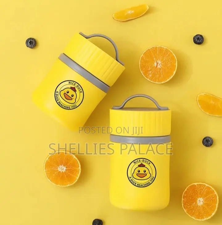 New Cute Duck Design Yellow Color 480ml And 580ml Stainless