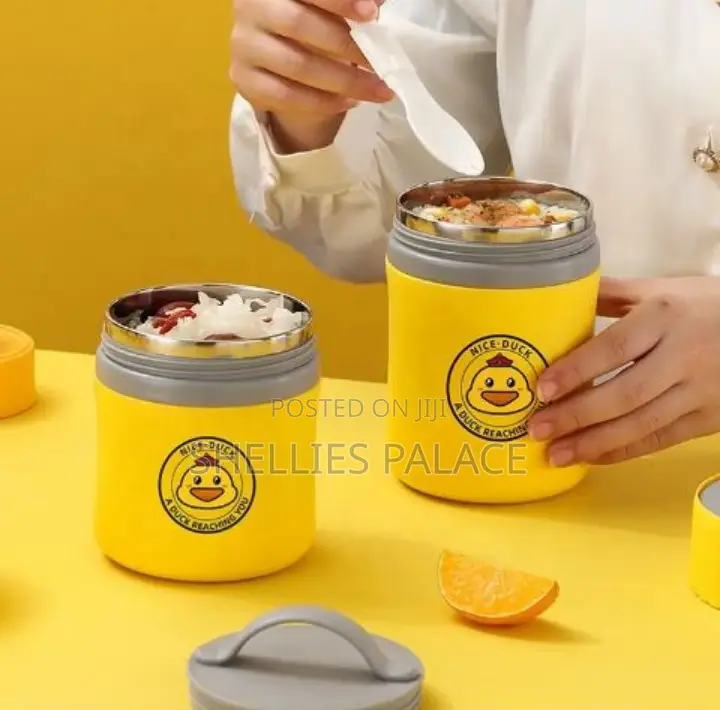 New Cute Duck Design Yellow Color 480ml And 580ml Stainless