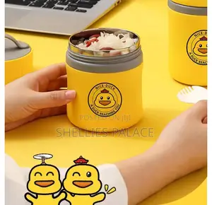 New Cute Duck Design Yellow Color 480ml And 580ml Stainless