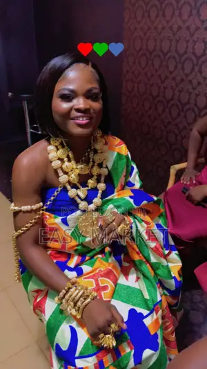Golden Beads Kente Accessories for Rent