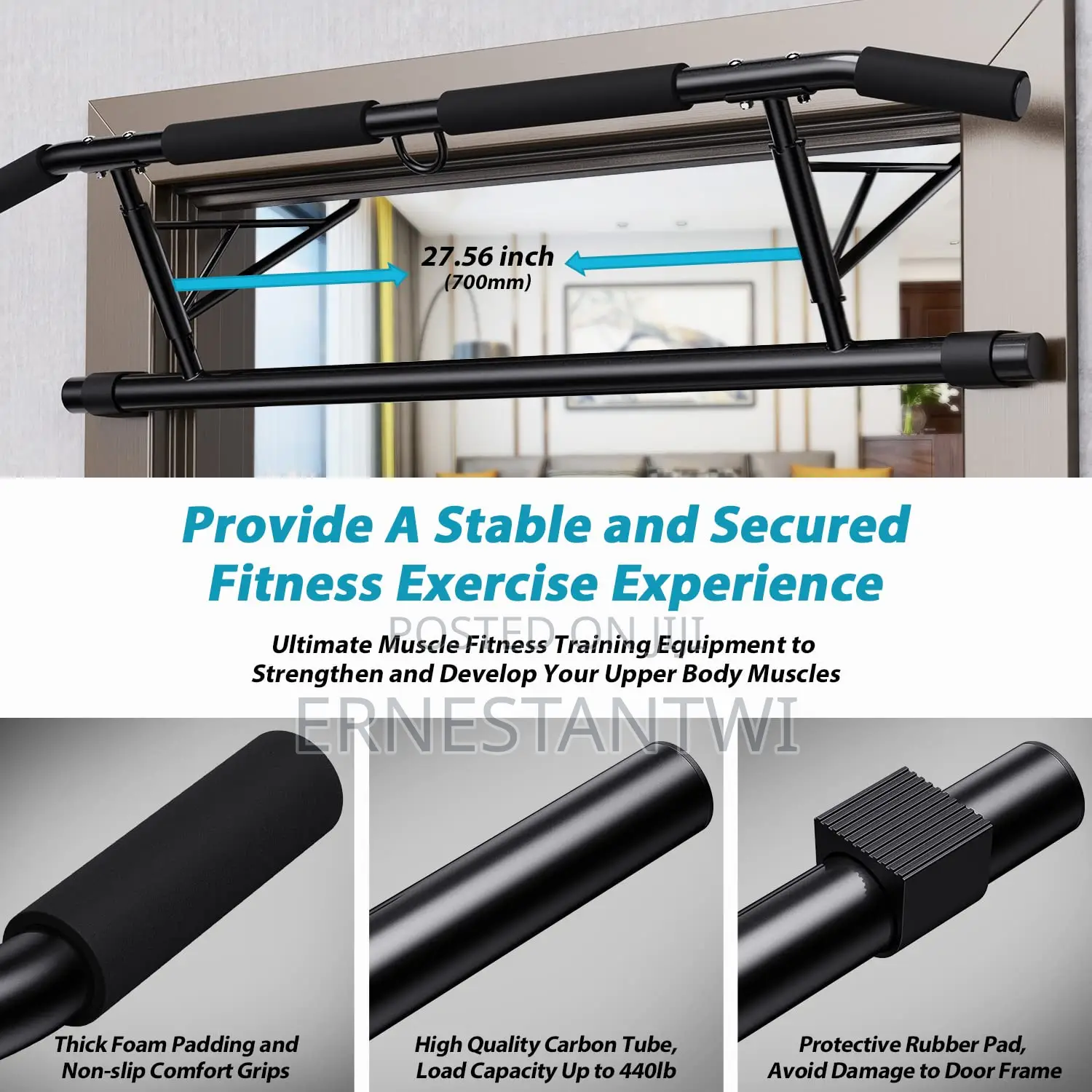 Door Frame Pull Up Bar From JX Fitness, UK