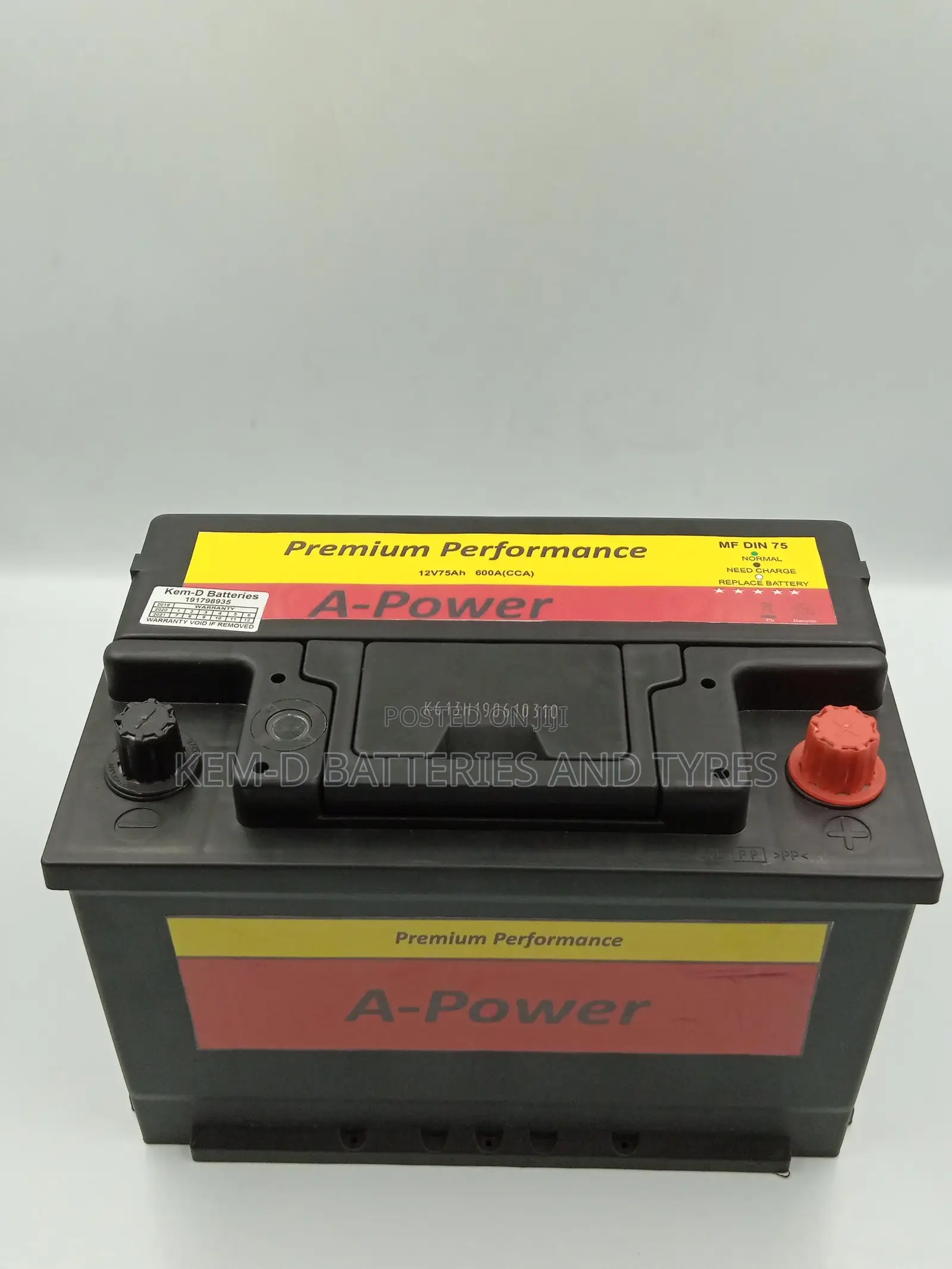 1yr Warranty - 15 Plates A-Power Car Battery + Free Delivery