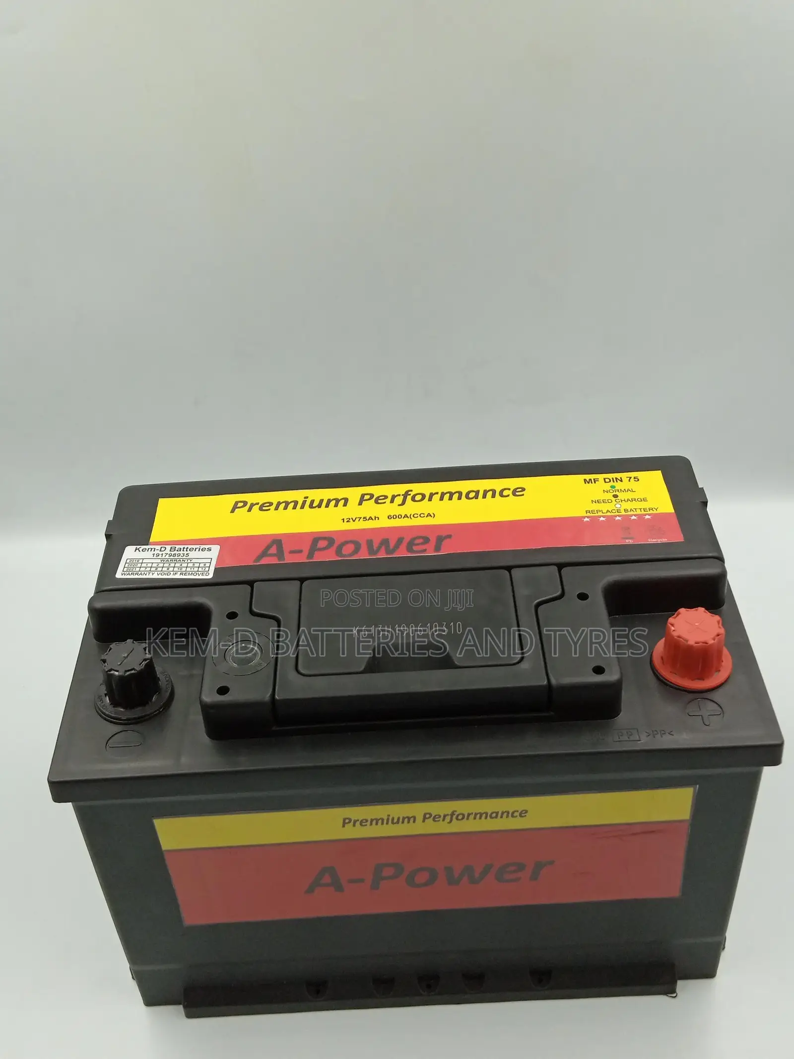 1yr Warranty - 15 Plates A-Power Car Battery + Free Delivery
