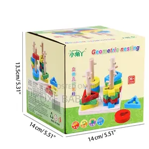 Four Column Colorful Building Blocks Puzzle Toy for Kids