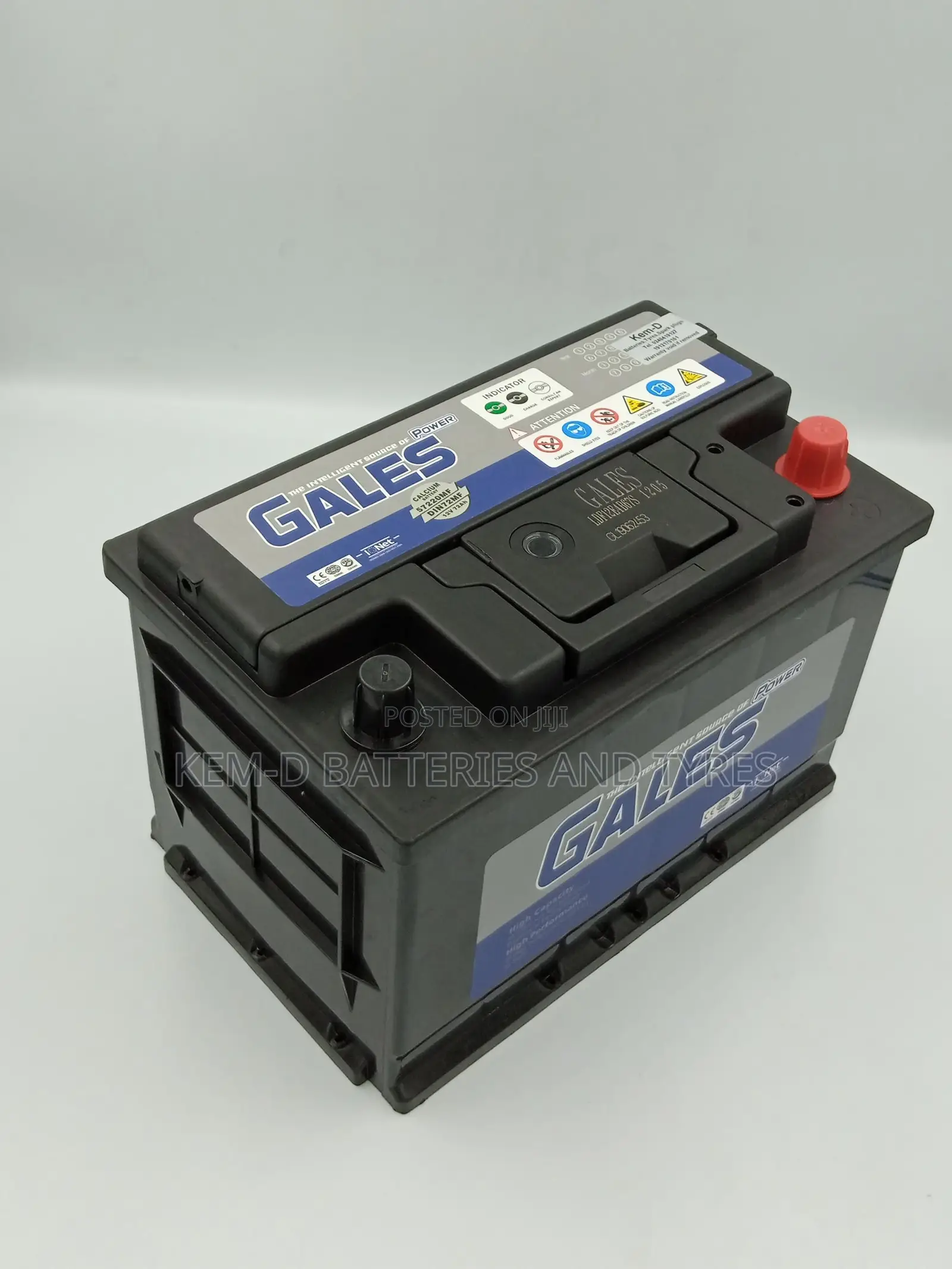15 Plates Gales Car Battery + Free Delivery