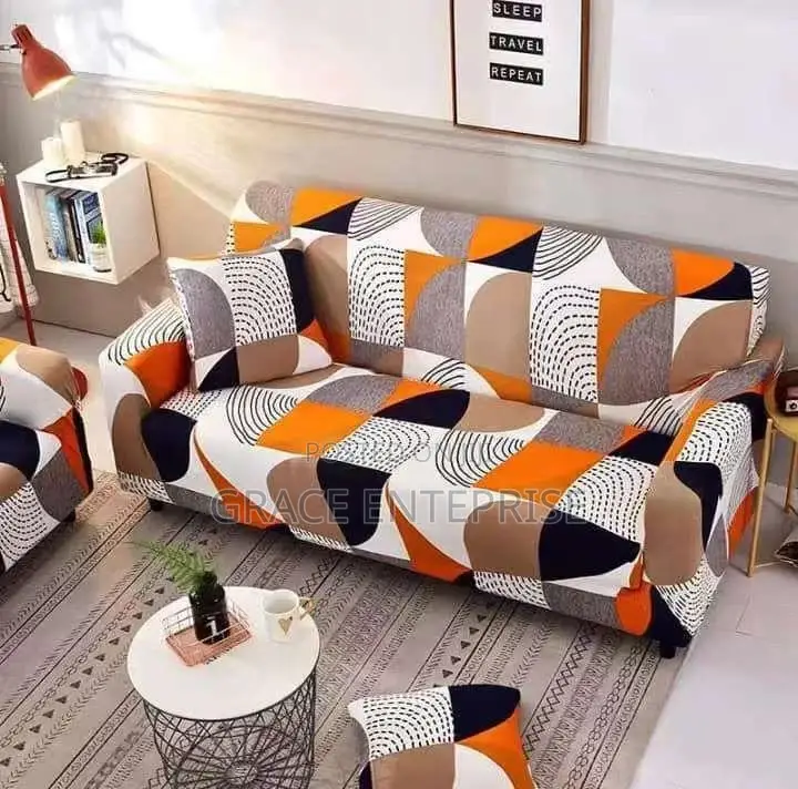 Cotton Elastic Sofa Cover Available in Diff Colour and Sizes