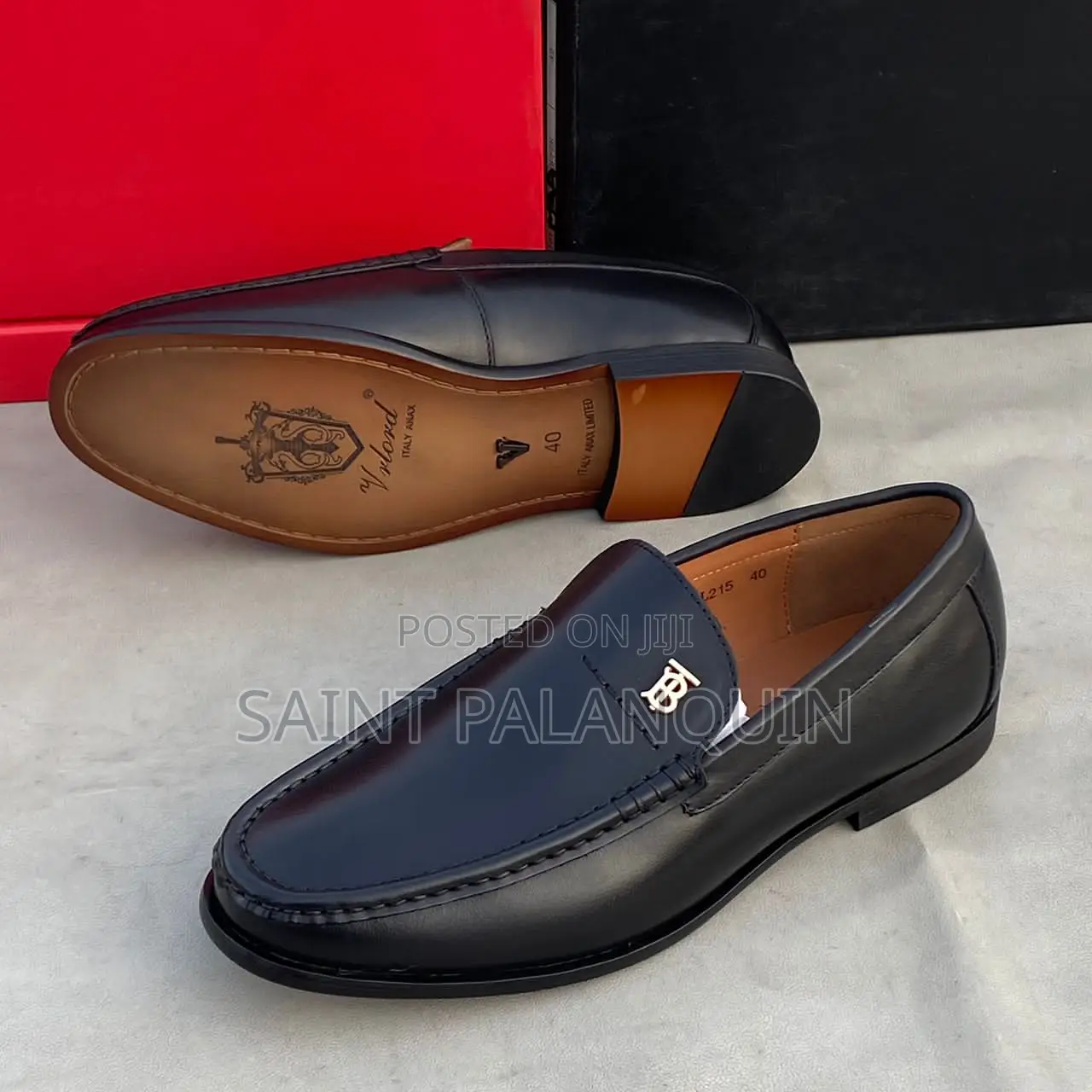 Men Black Gen Leather Loafer