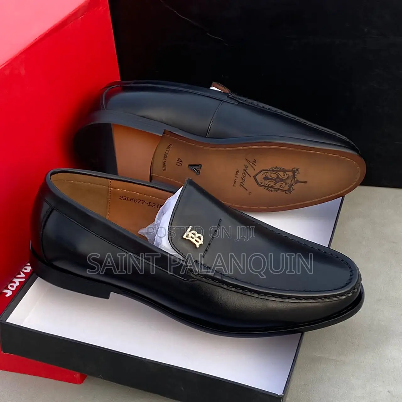 Men Black Gen Leather Loafer