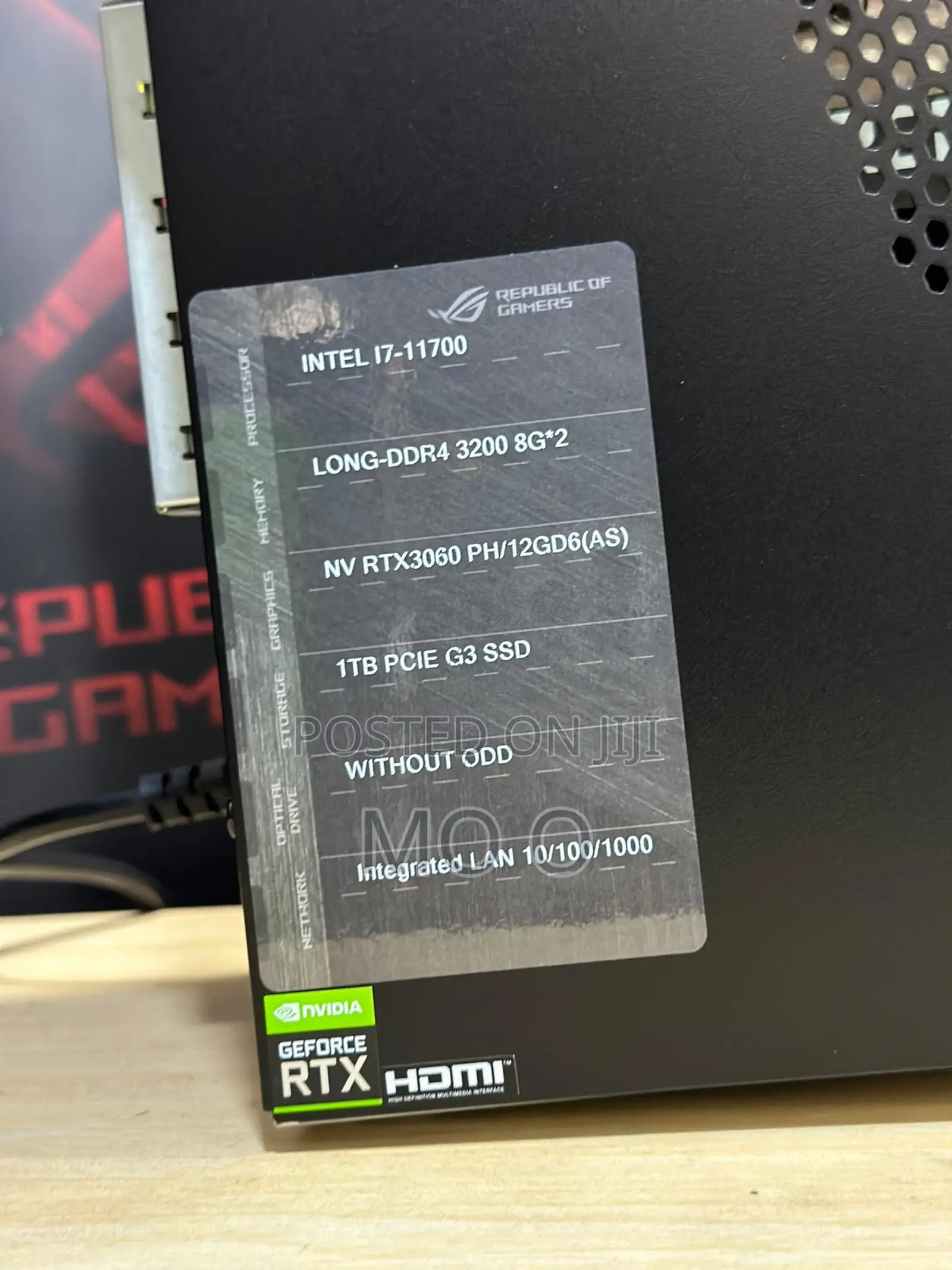 New Desktop Computer Asus ROG STRIX GD30CI 16GB Intel Core I7 SSD 1T