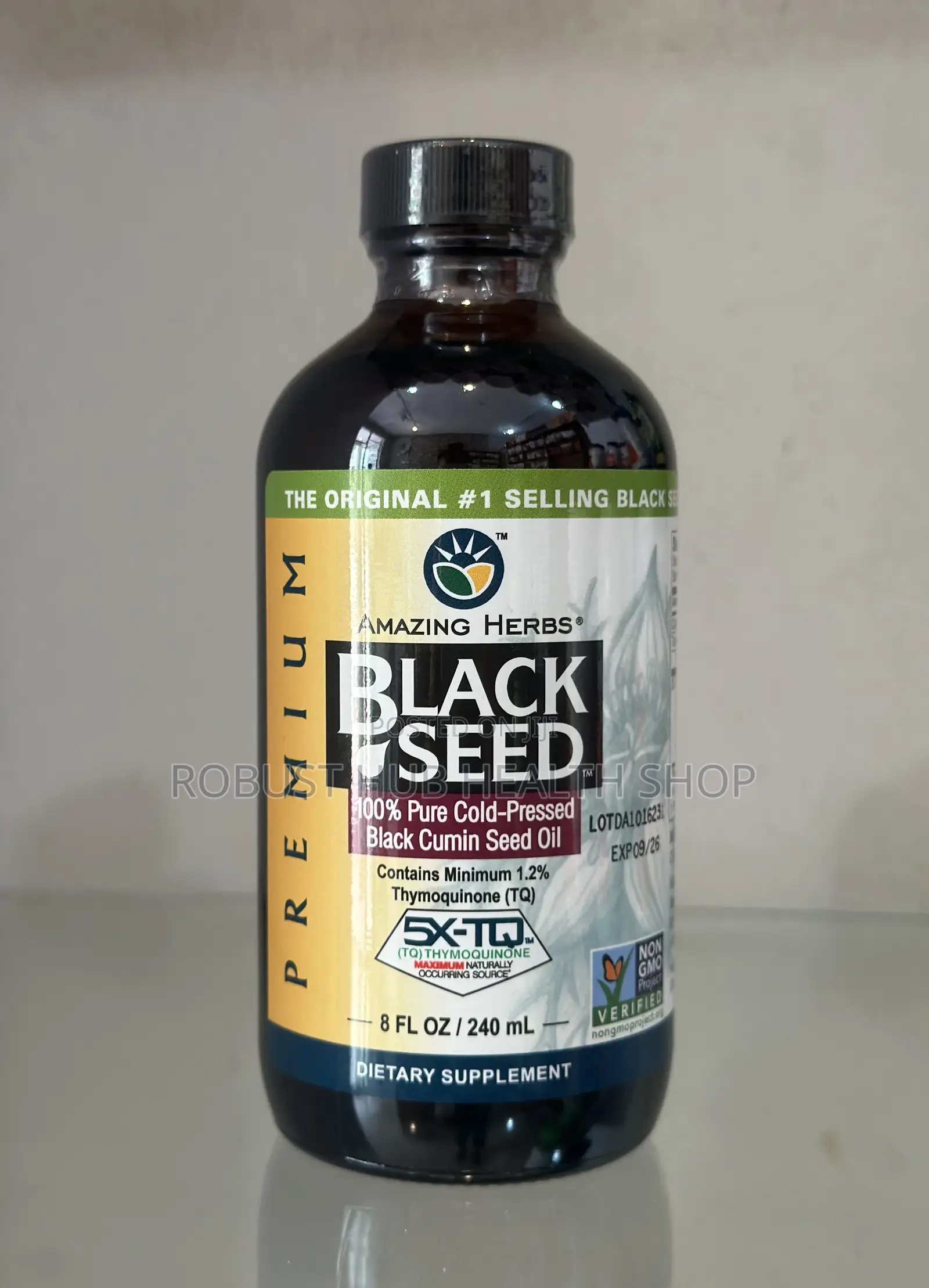 Amazing Herbs Premium Black Seed Oil 240 Ml