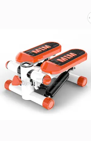 Orange Mim Mini Stepper With Fitness Tools.