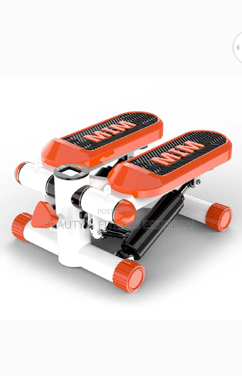 Orange Mim Mini Stepper With Fitness Tools.