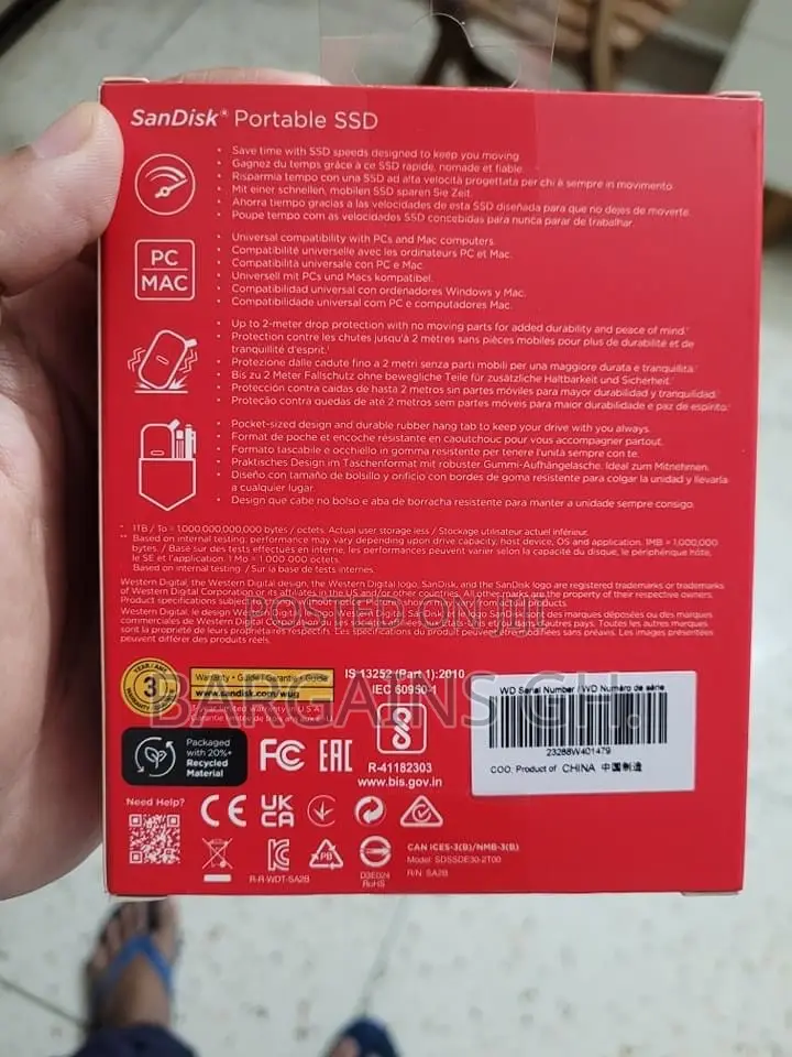 Sandisk Portable SSD 2tb