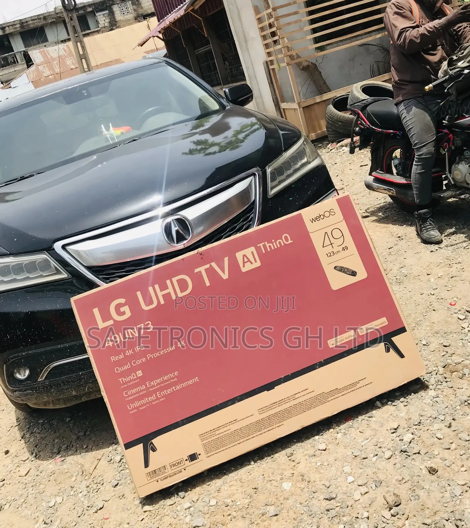Glossy Black Led LG 49 Inches UN73 Electric Smart Tv