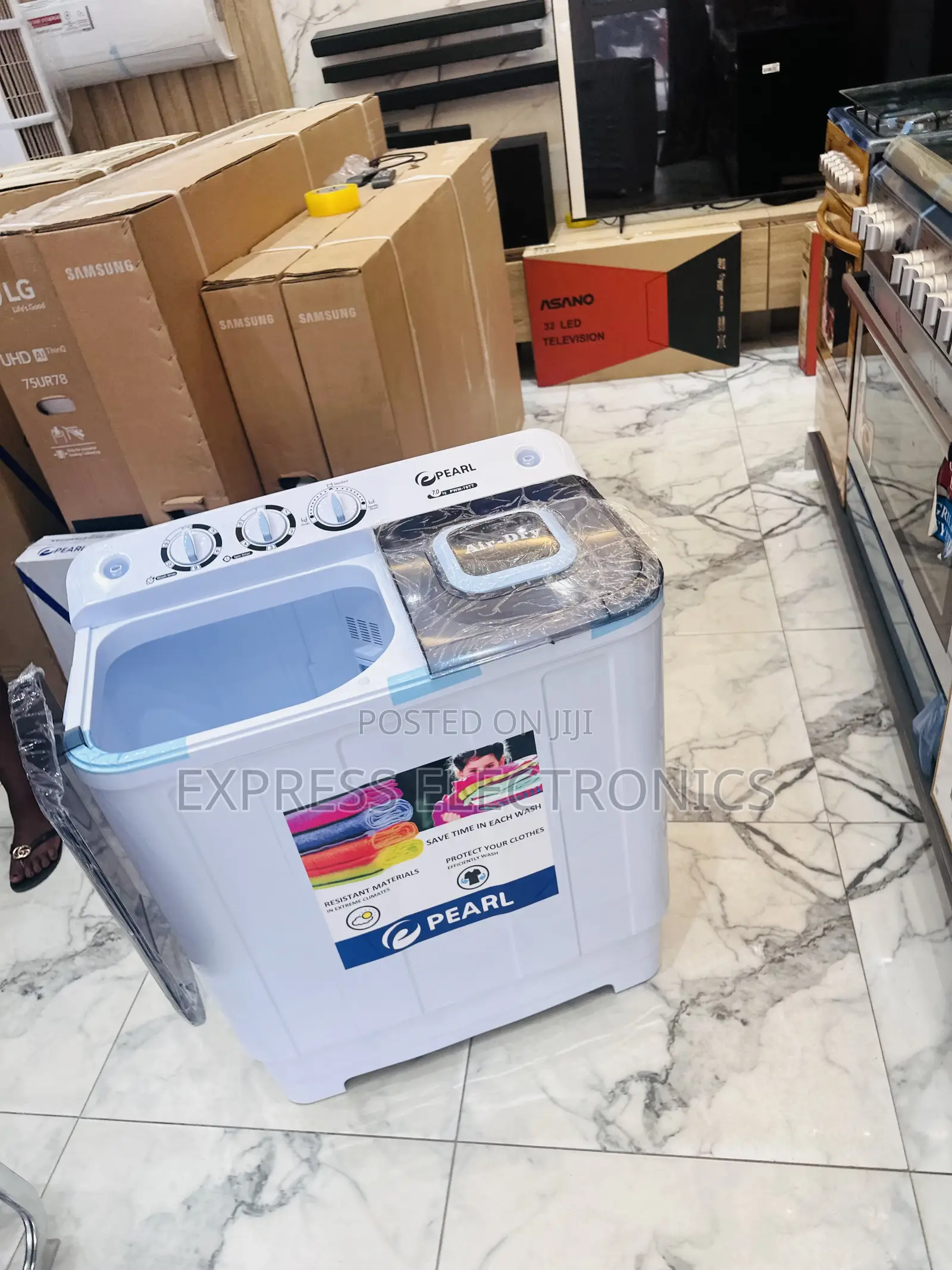 High Quality Washing Machine 7kg Topload Pearl White 