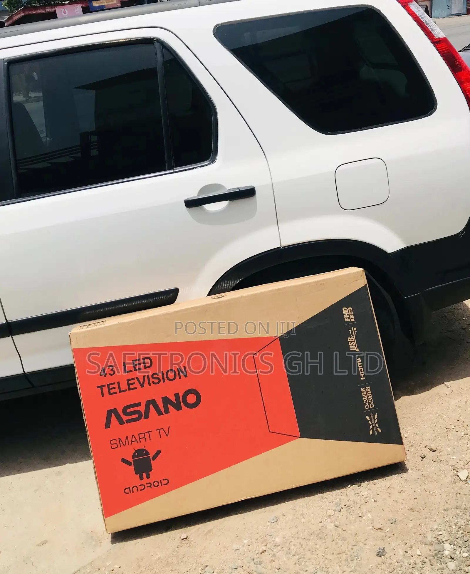Asano Smart Black 43 Inches Glossy Led Electric