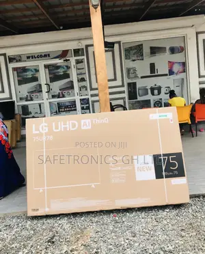 Led LG Black Electric Smart UHD UN78 75 Inches Glossy Tv