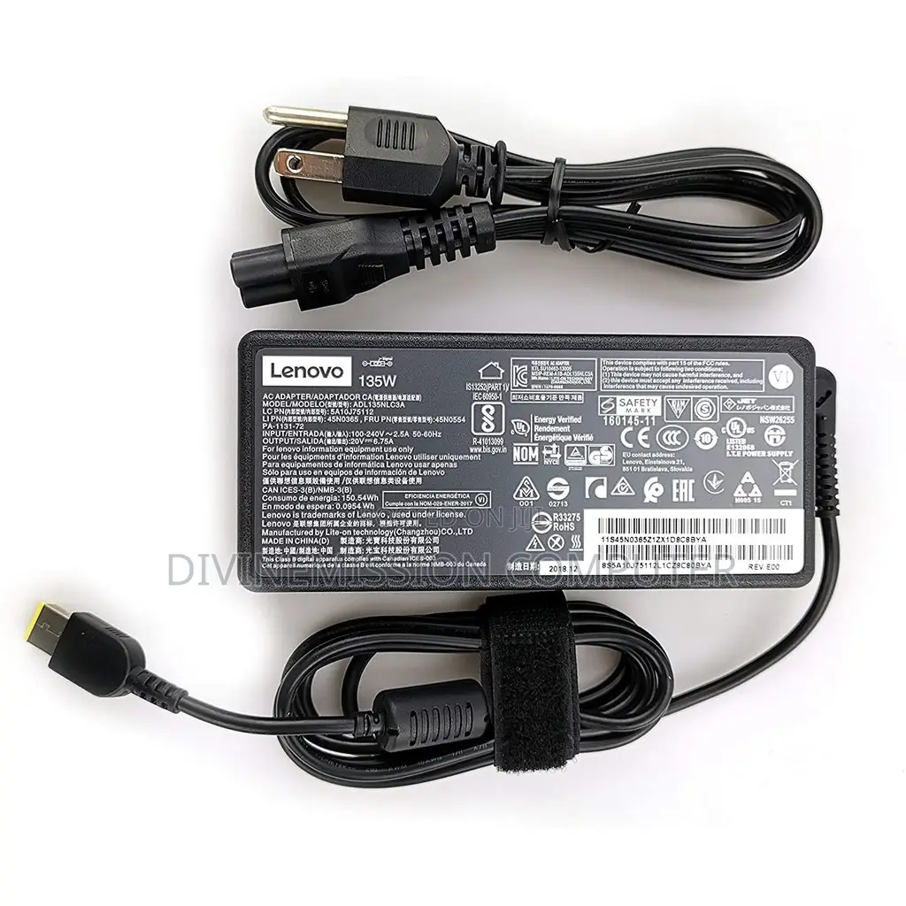 Lenovo Type C 45w 20v/15v/9v/5v Laptop Charger
