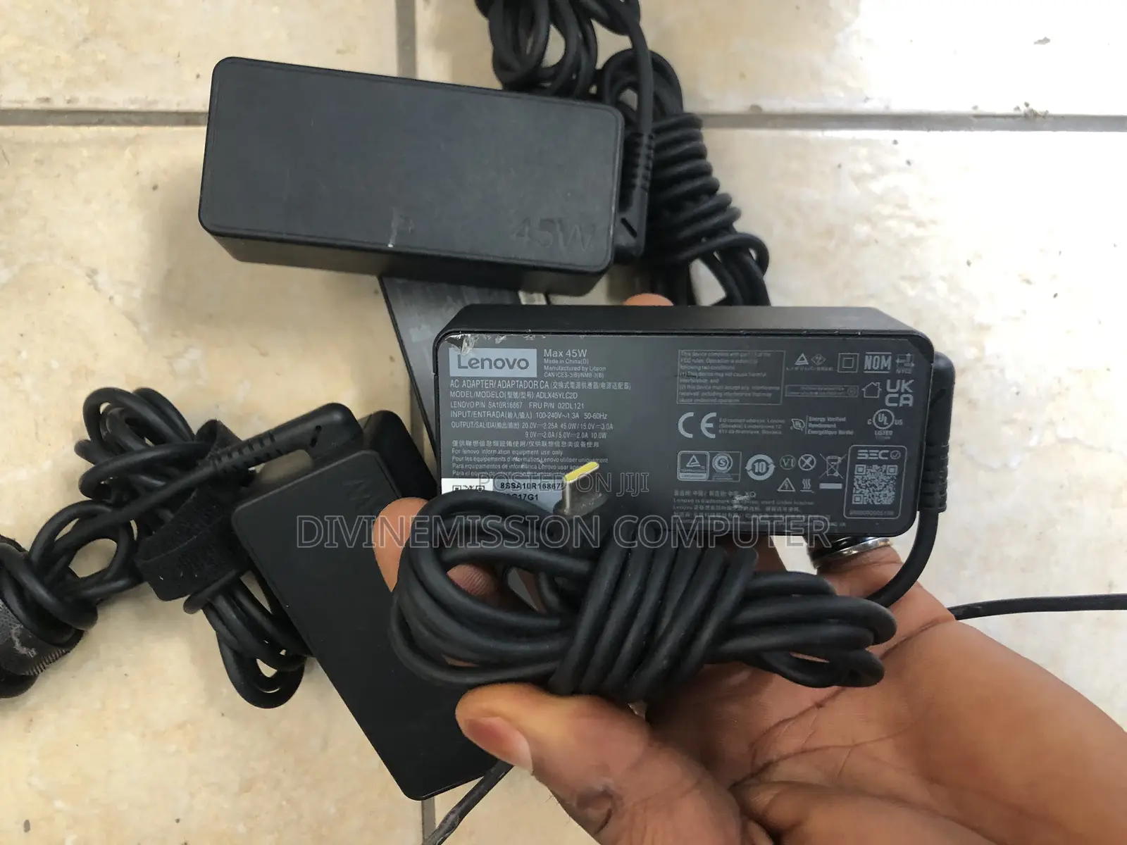 Lenovo Type C 45w 20v/15v/9v/5v Laptop Charger