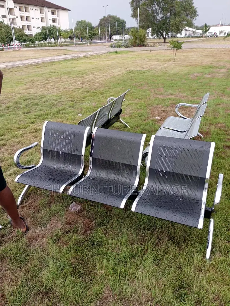 Three In One Metallic Waiting Chair