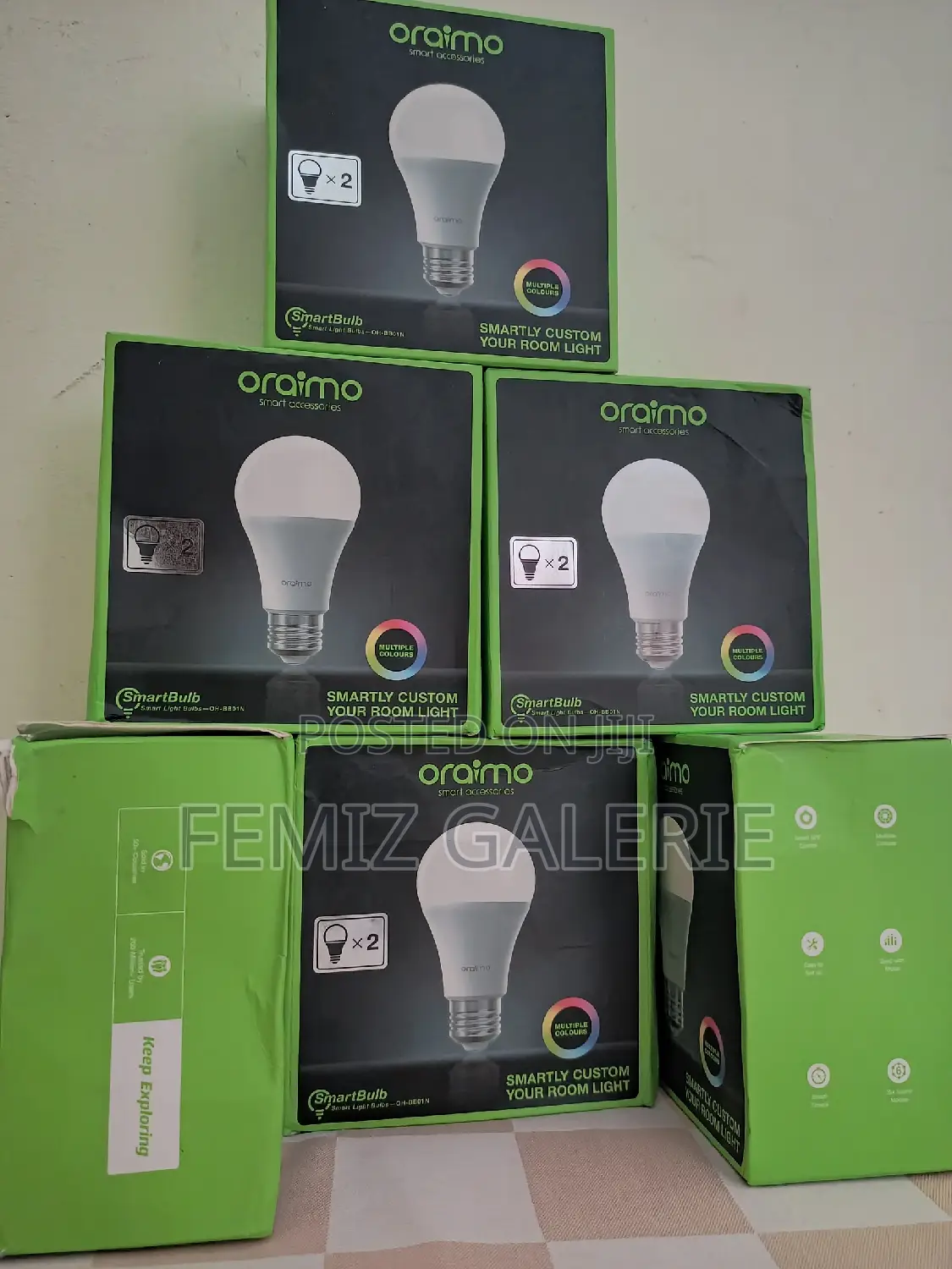 Oraimo Smart Bulbs With RGB Light With App Control