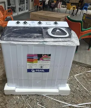 Durable Pearl 15kg Semi-Automatic Top Load Washing Machine.