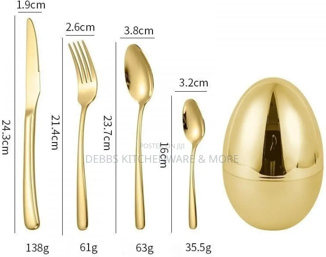 Egg Shape Luxury Cutlery Set