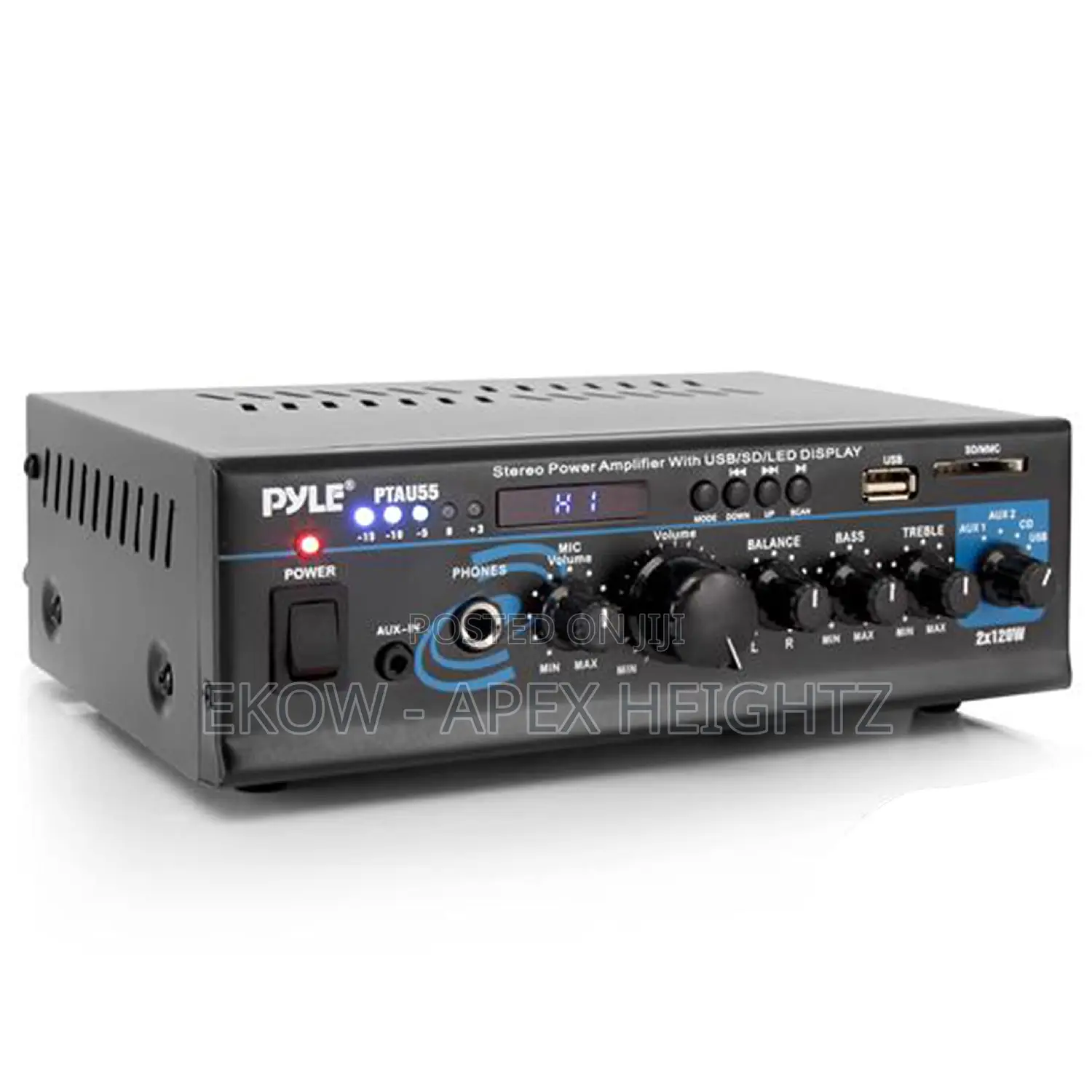 Pyle Pro Mini 120-Watt X 2 Stereo Power Amplifier Usb/Cd/Aux