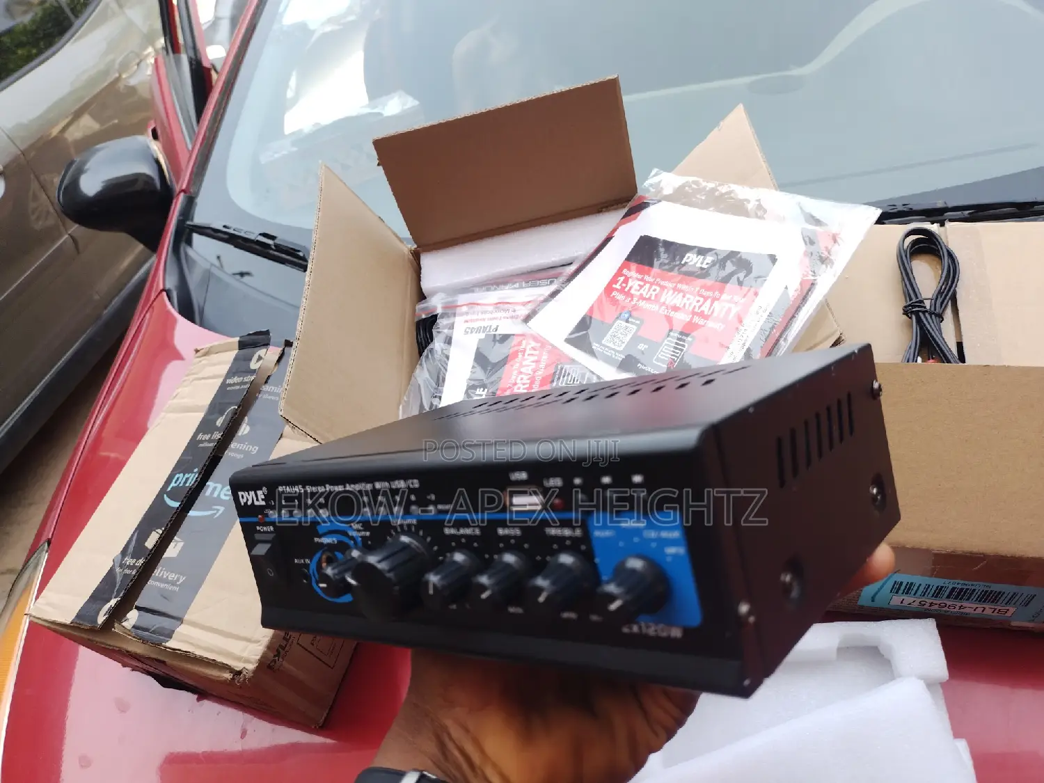 Pyle Pro Mini 120-Watt X 2 Stereo Power Amplifier Usb/Cd/Aux