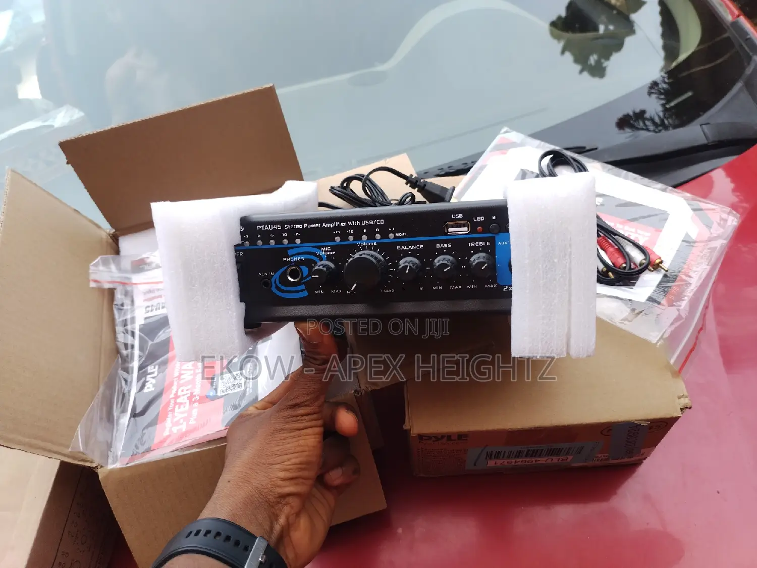 Pyle Pro Mini 120-Watt X 2 Stereo Power Amplifier Usb/Cd/Aux