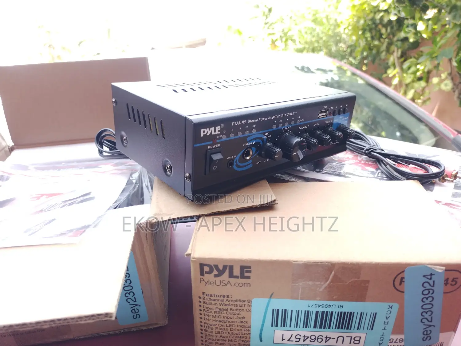 Pyle Pro Mini 120-Watt X 2 Stereo Power Amplifier Usb/Cd/Aux