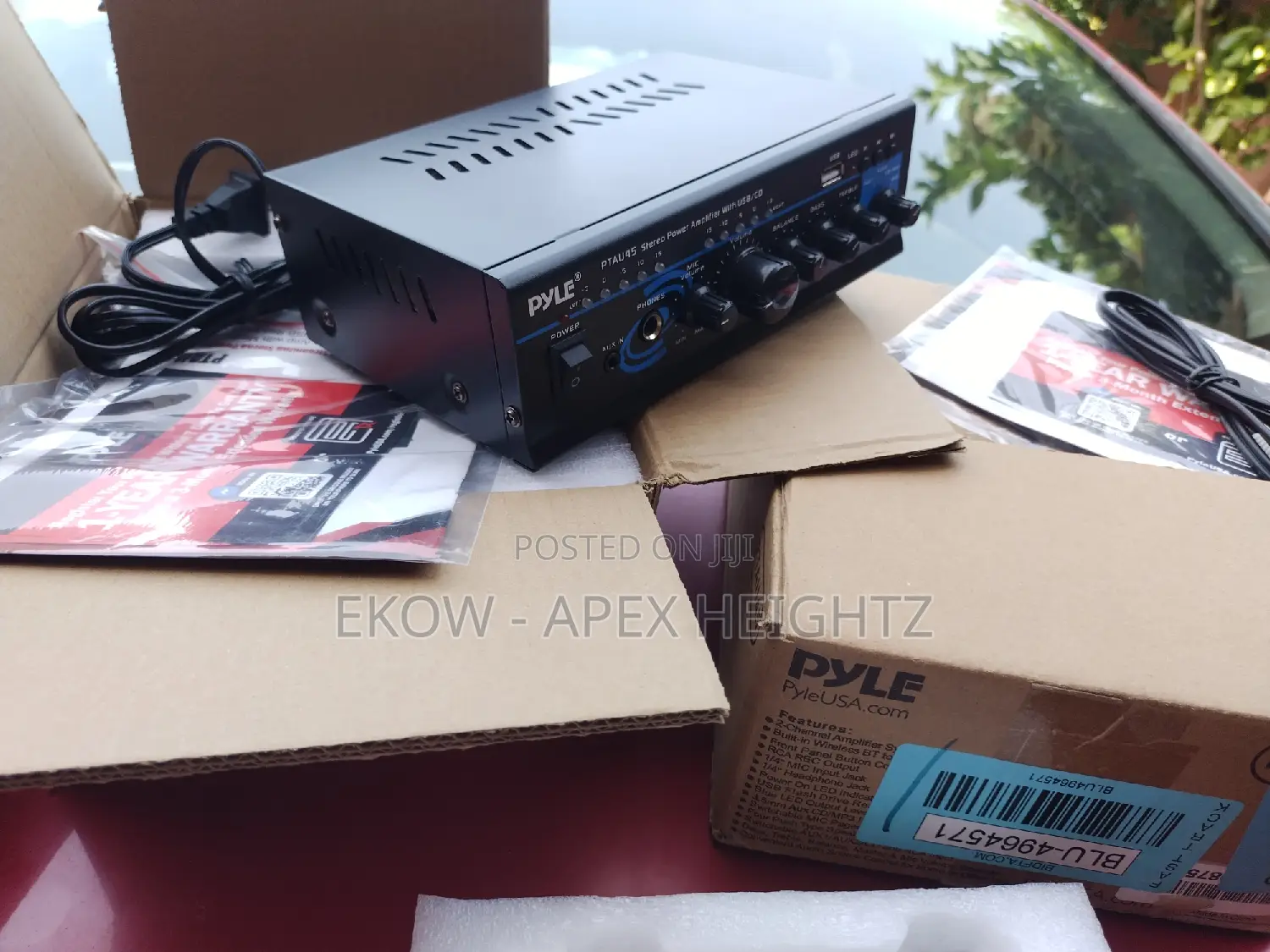 Pyle Pro Mini 120-Watt X 2 Stereo Power Amplifier Usb/Cd/Aux